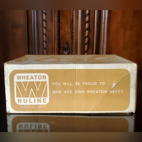 1970 NIB Decanter Abraham Lincoln Irredescent Carnival Glass Wheaton Nuline - Picture 12 of 15